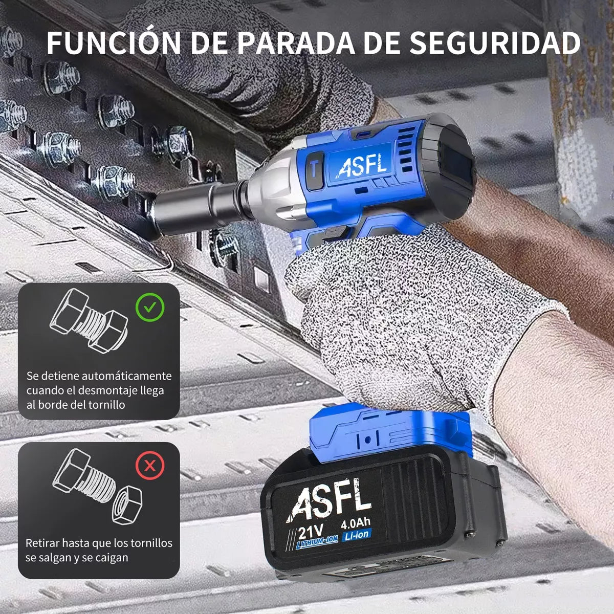 Llave Pistola De Impacto 2 Baterias 🔧
