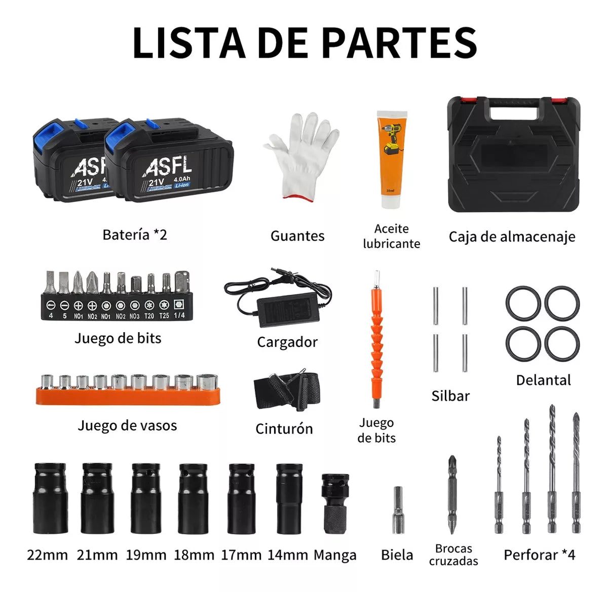 Llave Pistola De Impacto 2 Baterias 🔧
