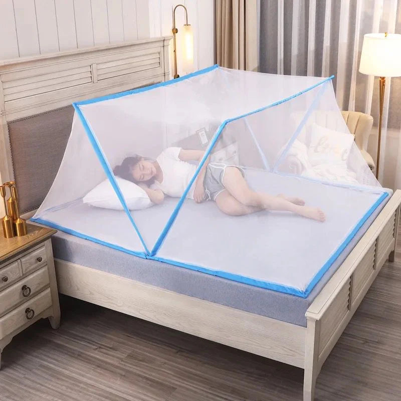2x1 Mosquitera Plegable Facil Cama Acampar 1.3 Metros x 1.8 Metros 🦟🛌