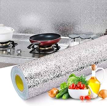 Papel Aluminio adhesivo para cocina 🍳 5 metros x 60 cm 🔥