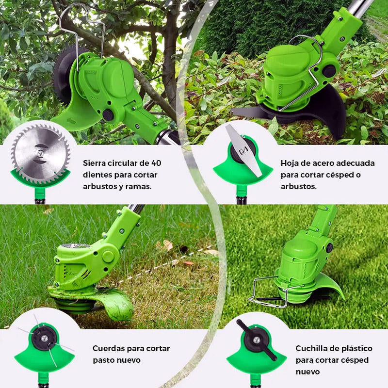 Coradora de cesped inalambrica 2 baterias 21 v PowerBatery® 🍃