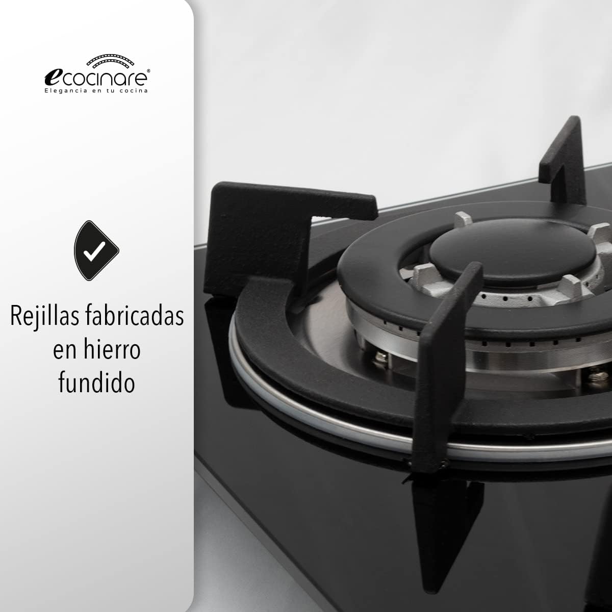 Estufa gas 4 quemadores Vidrio Templado 🔥