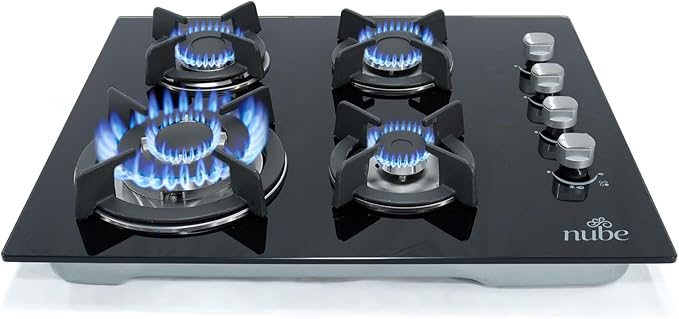 Estufa gas 4 quemadores Vidrio Templado 🔥