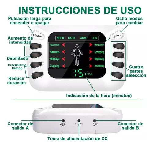 Electroestimulador Masajeador Corporal 💆♂️💆♀️