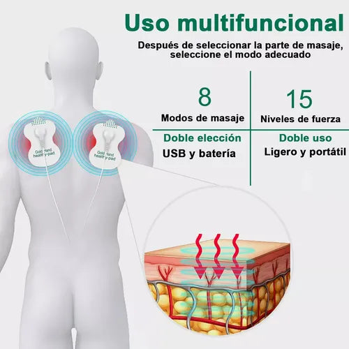 Electroestimulador Masajeador Corporal 💆♂️💆♀️
