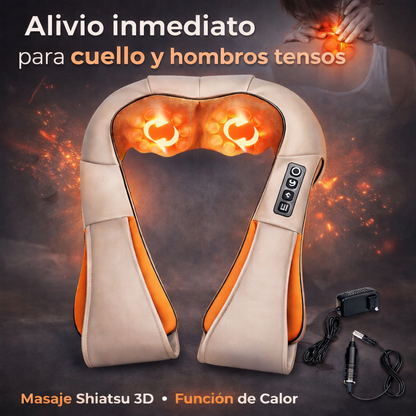 Masajeador de Cuello y Hombros 3D con calor 🔥💆‍♂️