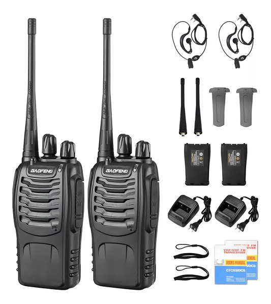 Kit 2 Radios Walkie Talkie recargables originalwok 📶
