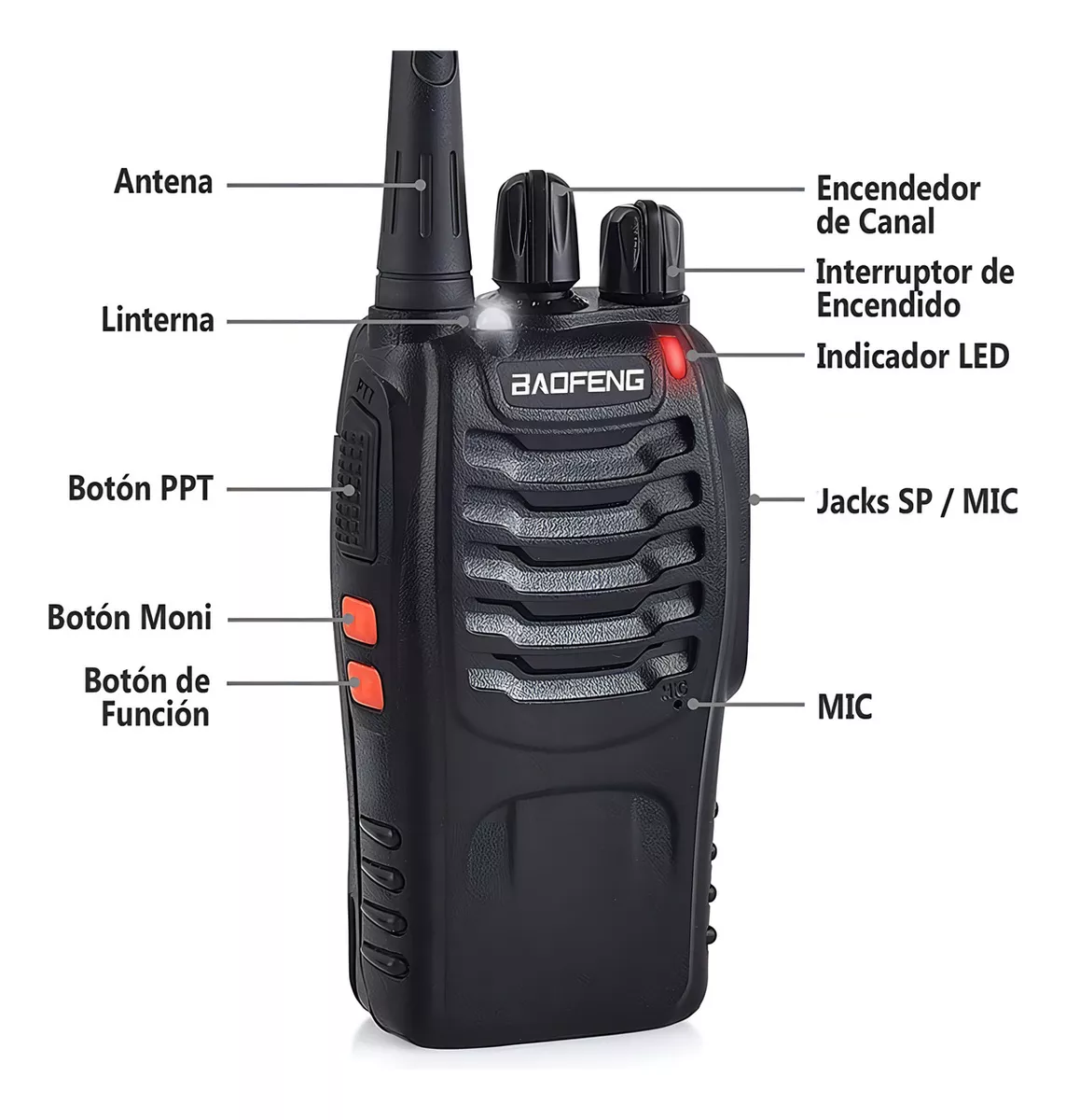 Kit 2 Radios Walkie Talkie recargables originalwok 📶