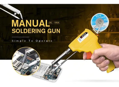 kit 2x1 Pistola Cautin Para Soldadura Estano 🥽⚡