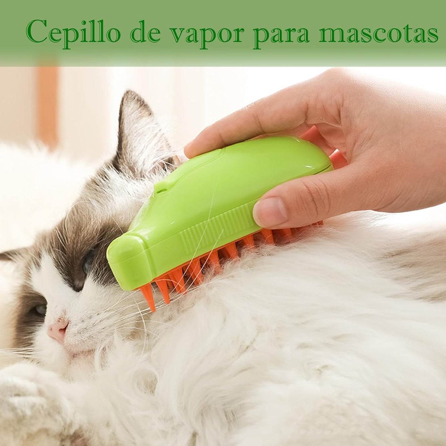 OFERTA 2X1 Cepillo Vaporizador mascotas quitapelos 🐶🐱 3 en 1 ✨
