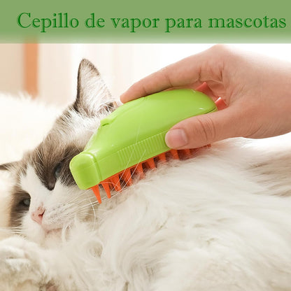 OFERTA 2X1 Cepillo Vaporizador mascotas quitapelos 🐶🐱 3 en 1 ✨