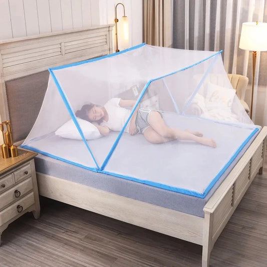 2x1 Mosquitera Plegable Facil Cama Acampar 1.3 Metros x 1.8 Metros 🦟🛌