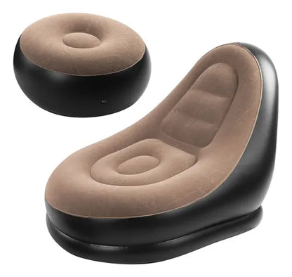Sillón Inflable con Reposapiés conforthome® 🏡