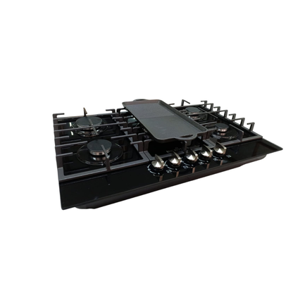 Estufa vidrio templado 5 quemadores con comal integrado 🔥🍳