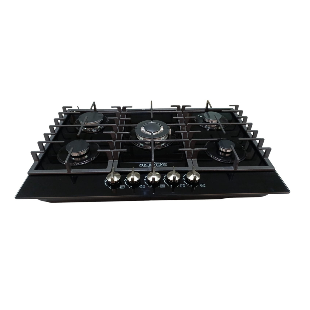 Estufa vidrio templado 5 quemadores con comal integrado 🔥🍳