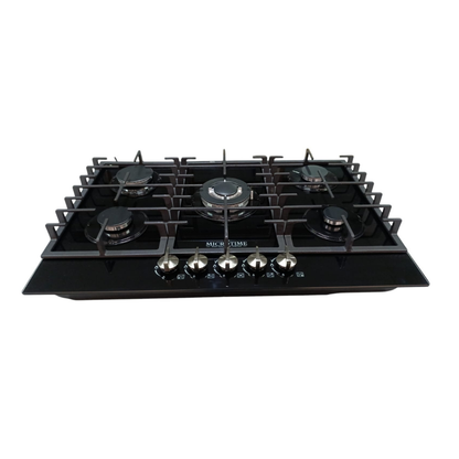 Estufa vidrio templado 5 quemadores con comal integrado 🔥🍳