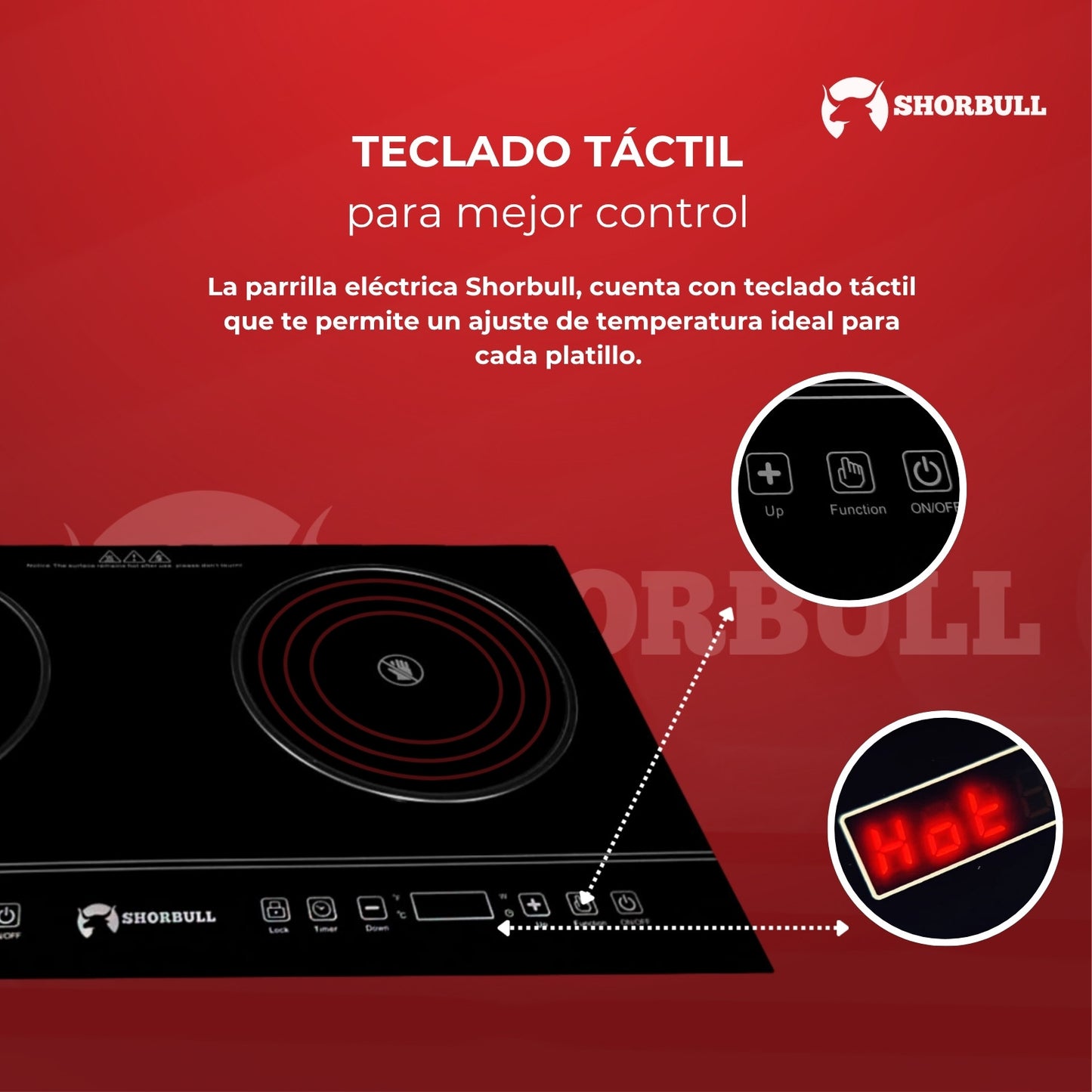 Parrilla 2 Quemadores Electrica ⚡