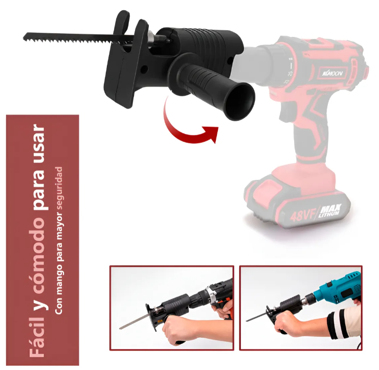 Convertidor De Sierra Para Taladro Electrico ⚡