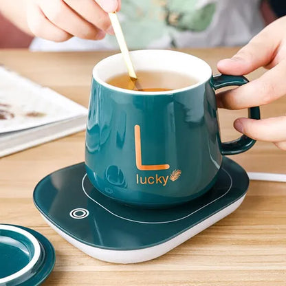 Taza Con Base Calentadora 🍵