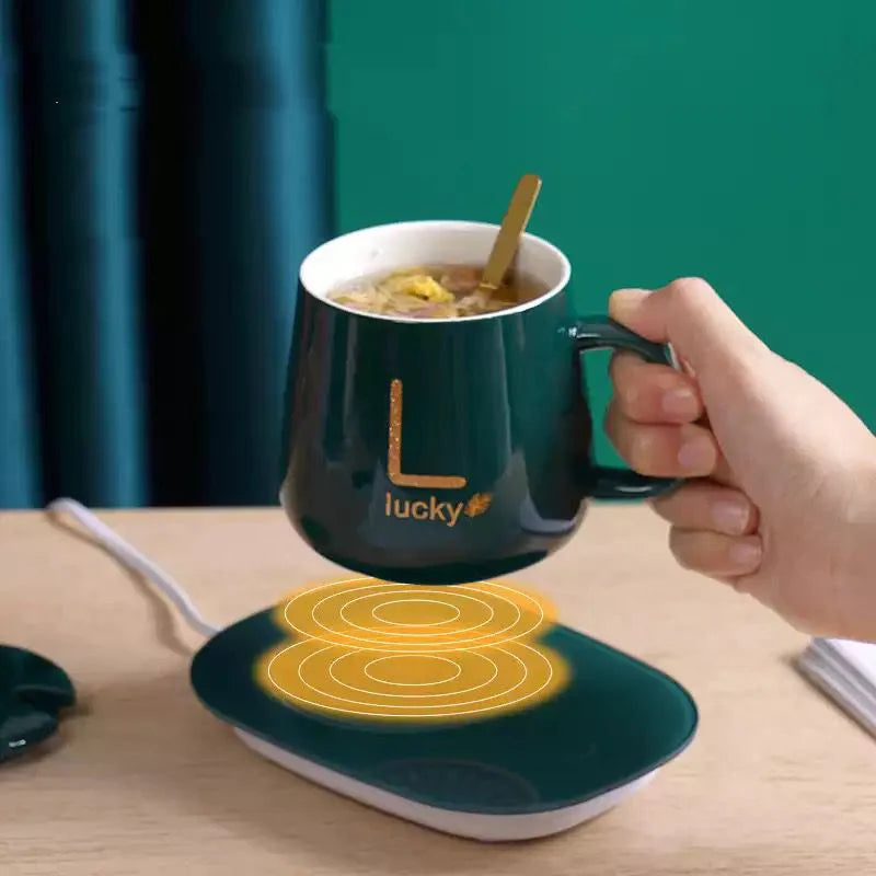 Taza Con Base Calentadora 🍵