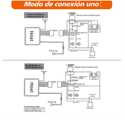 Alarma Antirrobo Con Encendido Para Moto 🏍