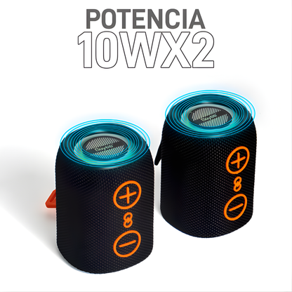 Bocina Bluetooth 2 en 1 TWS  🎶 | Resistente a Salpicaduras