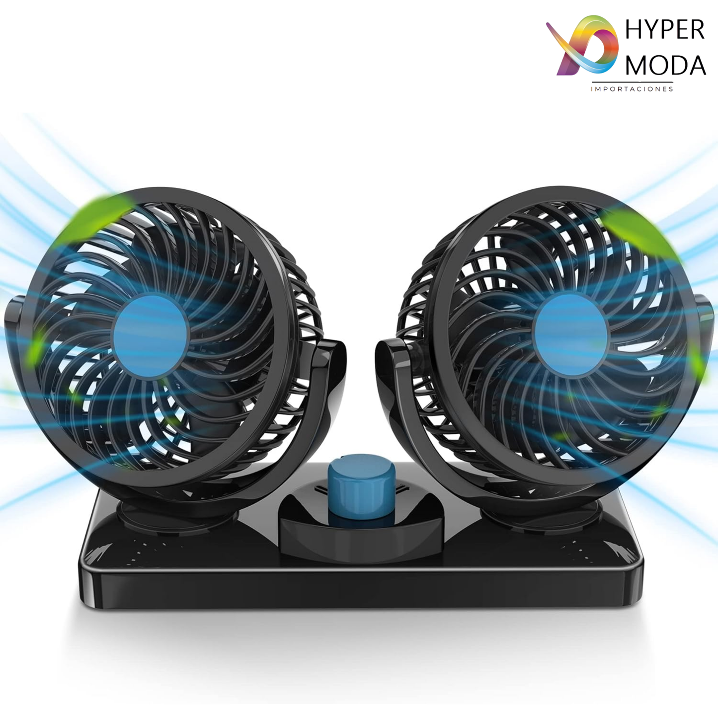 Ventilador Doble Para Coche De 360° confortcar 🌬️🚗