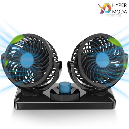 Ventilador Doble Para Coche De 360° confortcar 🌬️🚗
