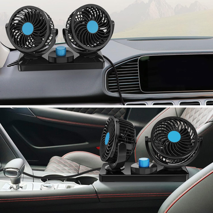 Ventilador Doble Para Coche De 360° confortcar 🌬️🚗
