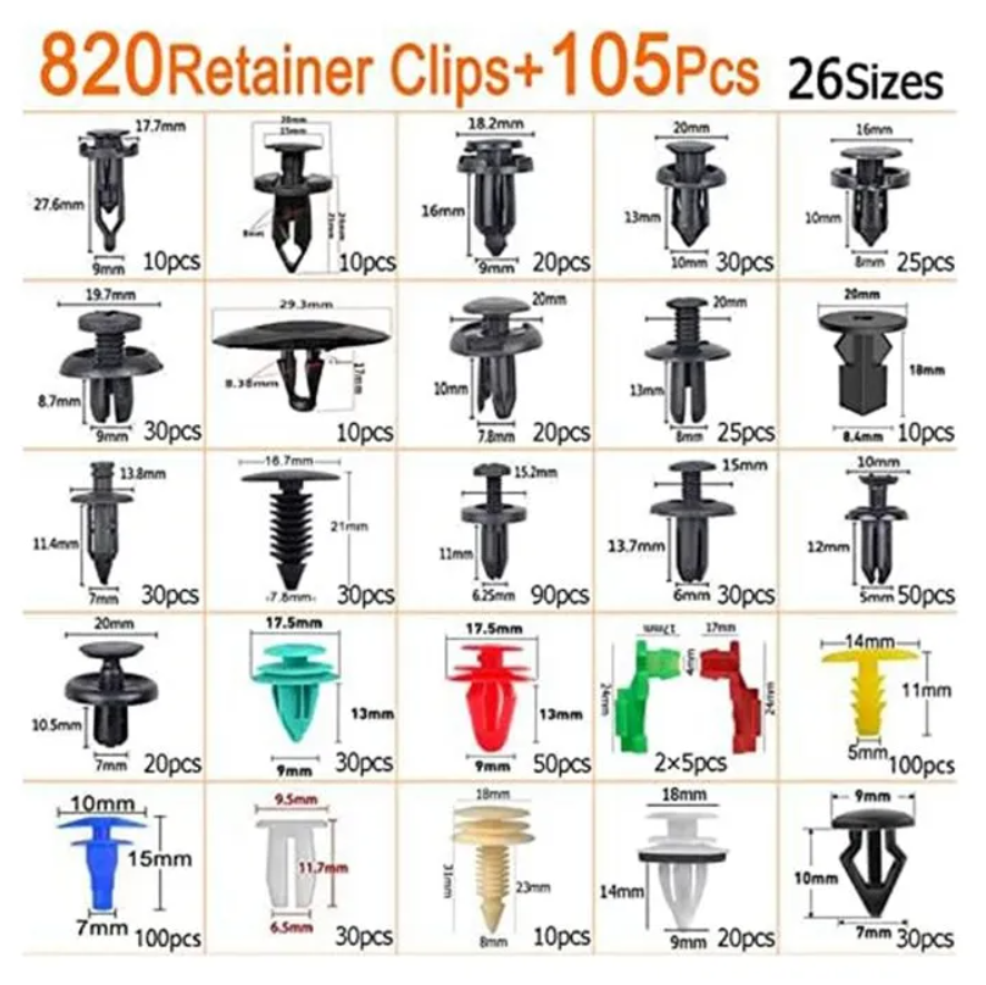 Kit 925 Pcs Grapas Automotrices/con Herramientas Incluidas 🚗🛠