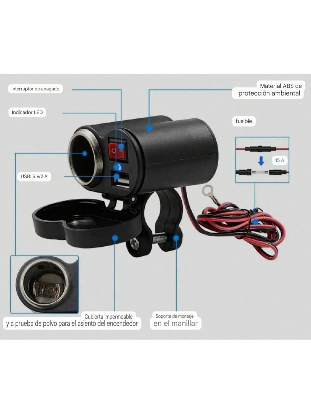 Cargador De Moto Para Telefono 🔋🔌