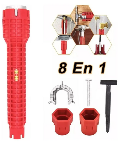 Llave Multifuncional 8 En 1 De Fregadero 🛠