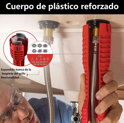 Llave Multifuncional 8 En 1 De Fregadero 🛠