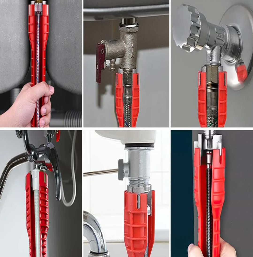 Llave Multifuncional 8 En 1 De Fregadero 🛠