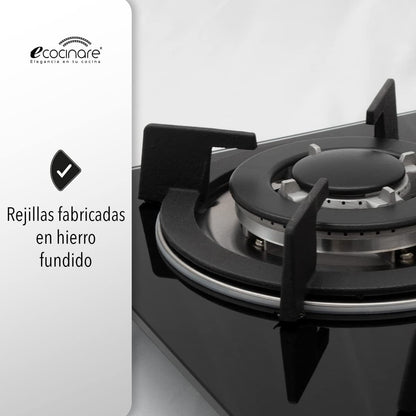 Estufa gas 4 quemadores Vidrio Templado 🔥