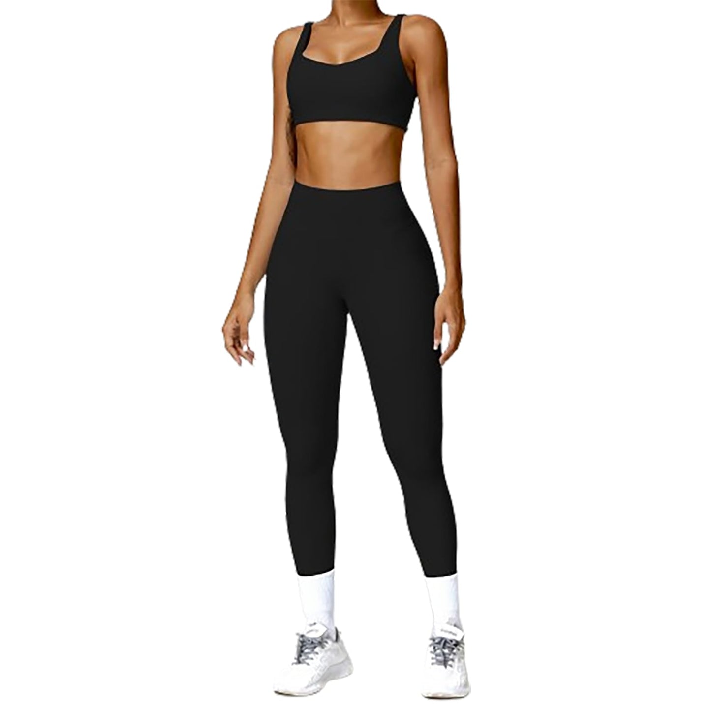 3x1 Set Deportivo Mujer Cintura Alta + Bra Cruzado  🏋️‍♂️