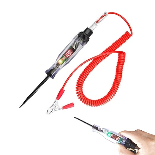 Probador de Circuitos Pro con Pantalla LED y Punta de Acero 🪛