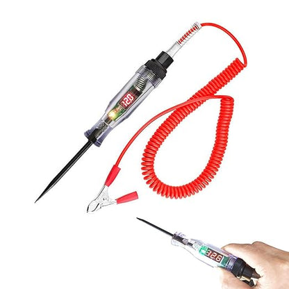 Probador de Circuitos Pro con Pantalla LED y Punta de Acero 🪛