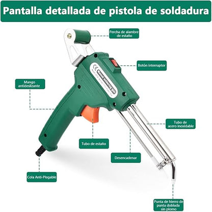 kit 2x1 Pistola Cautin Para Soldadura Estano 🥽⚡