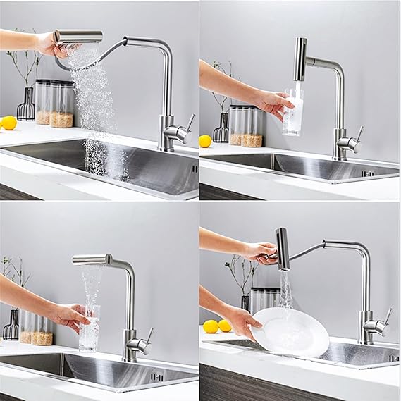 Grifo Largo Giratorio 360° 🚿