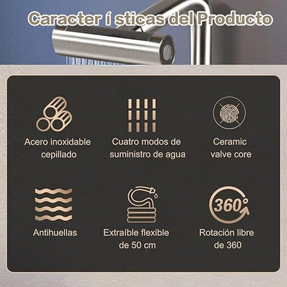 Grifo Largo Giratorio 360° 🚿