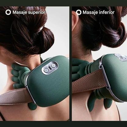 Masajeador de Cuello con Calor y Dedos 4D 💆🏻‍♂️💆🏻‍♀️
