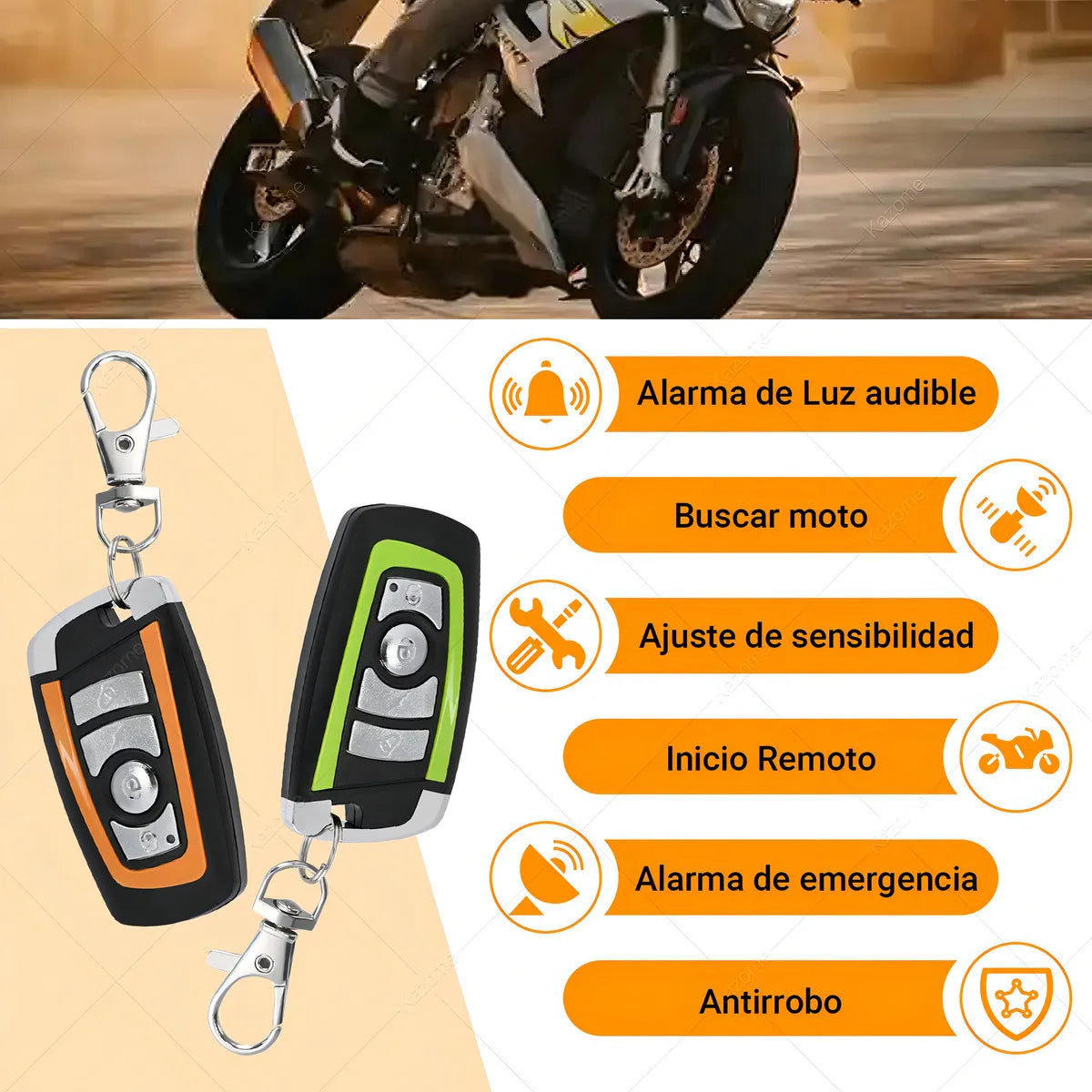 Alarma Antirrobo Con Encendido Para Moto 🏍