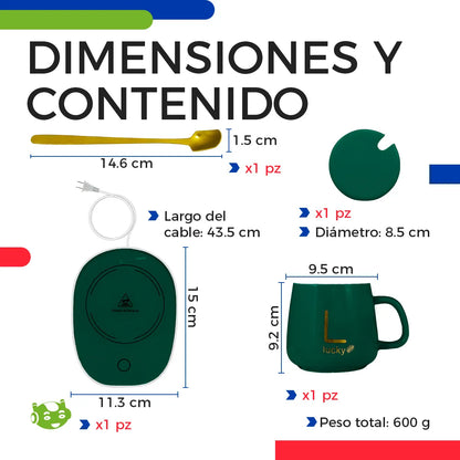 Taza Con Base Calentadora 🍵
