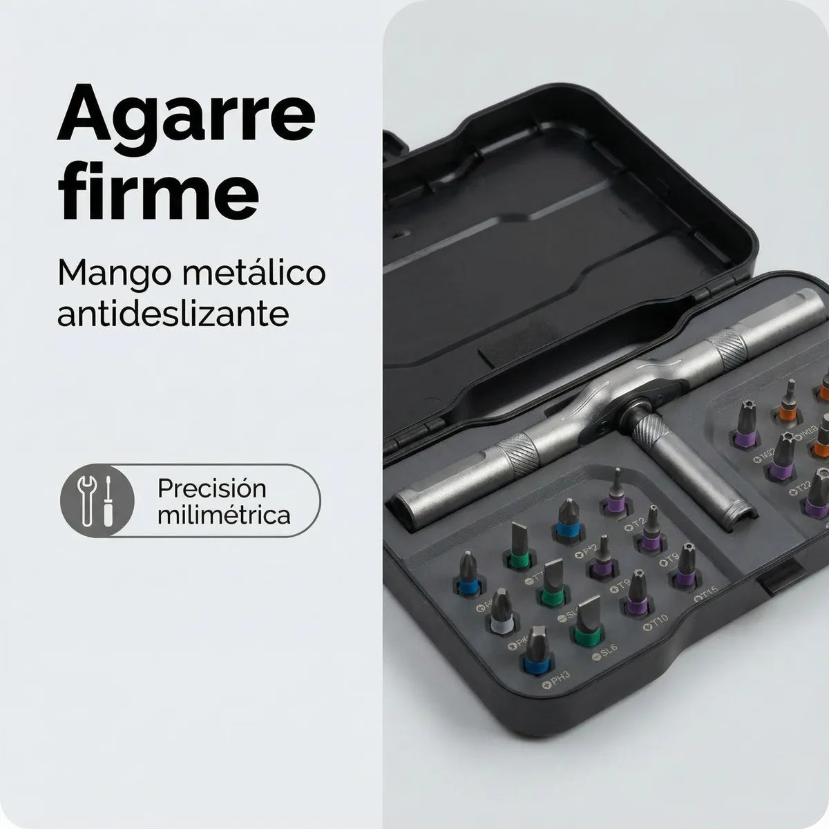 Destornillador de Trinquete Magnético 24 en 1 I Kit Profesional de Precisión 🛠