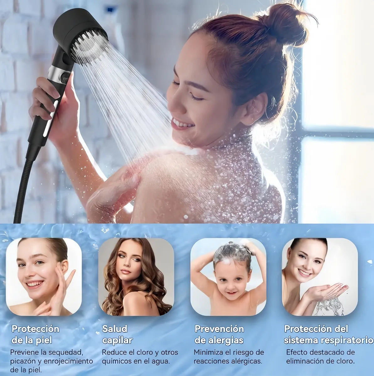 Regadera ducha masajeadora de baño 💆‍♀️ 🚿