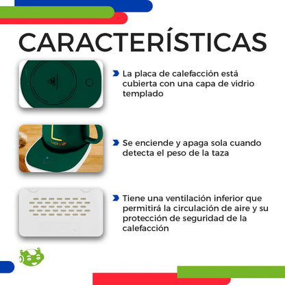 Taza Con Base Calentadora 🍵