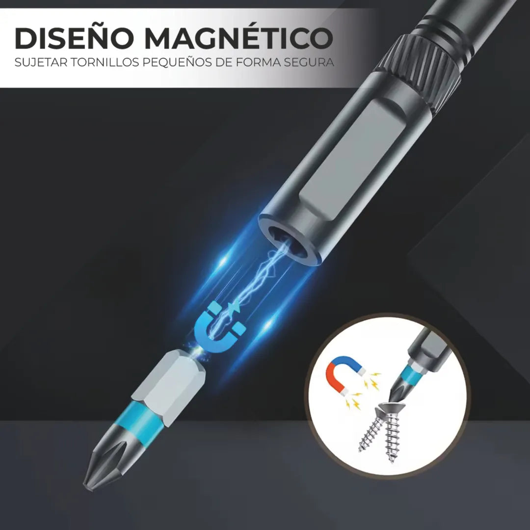 Destornillador de Trinquete Magnético 24 en 1 I Kit Profesional de Precisión 🛠