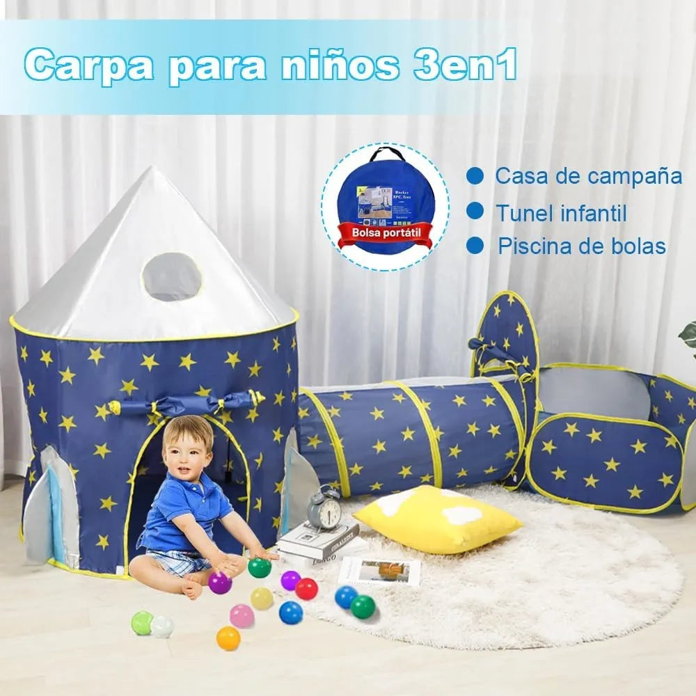 Carpa Casita 3 En 1 Para Ninos De Juego 🏰👦
