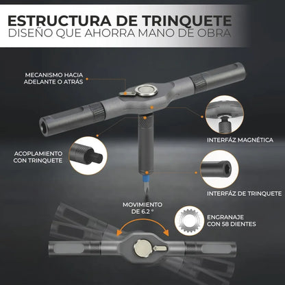 Destornillador de Trinquete Magnético 24 en 1 I Kit Profesional de Precisión 🛠